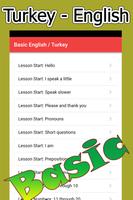 Learn Turkish Basic English plakat