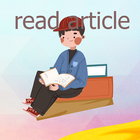 Apprendre L'anglais Pratique De Lecture D'articles icône
