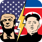 Trump versus Kim icon