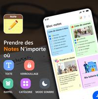 Notepad et listes de tâches Affiche