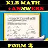 Form 2 Klb Math Notes +Answers 圖標