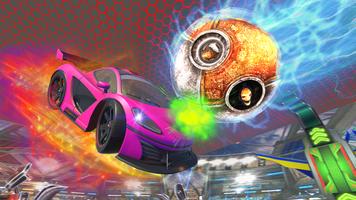 Rocket Car Soccer Ball Games Affiche