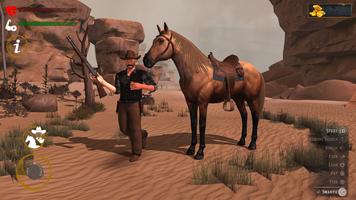 Western Cowboy Horse Rider Affiche