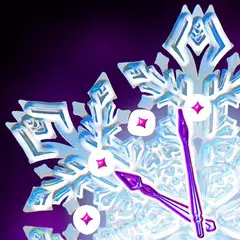 Christmas Snow Clock