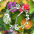 Flower Parade Clock widget أيقونة