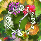 Flower Parade Clock widget biểu tượng