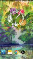 Flower Parade Clock widget Affiche