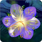 Serene flower clock HD widget-icoon