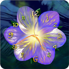 Serene flower clock HD widget アイコン
