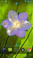 Serene flower clock HD widget スクリーンショット 2