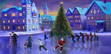 Christmas Rink Live Wallpaper