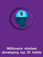 Millionaire mindset developing habits پوسٹر