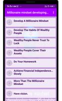 Millionaire mindset developing habits اسکرین شاٹ 1