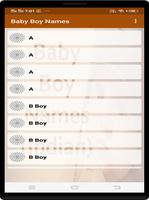 Baby Boy Names تصوير الشاشة 1