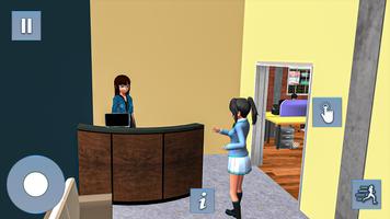 Anime Games: Office Girl Sim screenshot 2