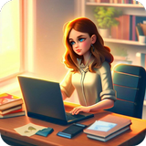 사무실 소녀 시뮬레이터 게임 3D
