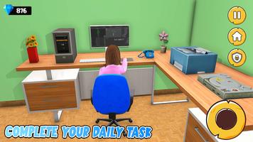 Office Girl Simulator Game 3D screenshot 1