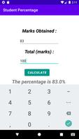 Pocket Size Student Percentage Calculator Official capture d'écran 3