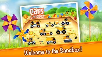 Cars in Sandbox (app 4 kids) الملصق