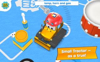 Children Small Dozer - kids games in sandbox town poster