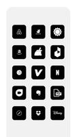 OS 17 Dark Theme/Icon Pack capture d'écran 2