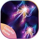 Thème papillon brillant et col APK