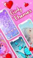 Girly Themes HD Wallpapers 3D  الملصق