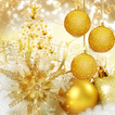 Gold Snow Ball Theme Merry Christmas 2020