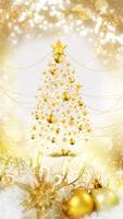 Gold Snow Ball Theme Merry Christmas 2020 โปสเตอร์