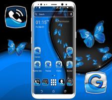 Black Butterfly Launcher Theme Cartaz