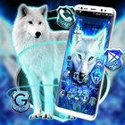Blue Wolf Launcher Theme أيقونة