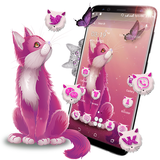 Cat Butterfly Launcher Theme أيقونة
