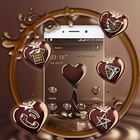 Chocolate Heart Theme أيقونة
