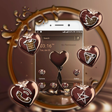 Chocolate Heart Theme icône