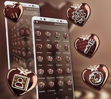 Chocolate Heart Theme capture d'écran 3