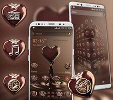 Chocolate Heart Theme imagem de tela 2