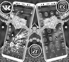 Diamond Swan Launcher Theme syot layar 1