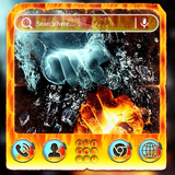 Fire Ice Hand Launcher Theme simgesi