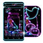 Neon Feather Launcher Theme ícone