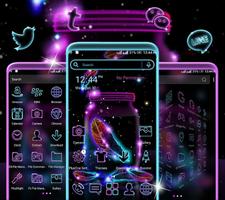 Neon Feather Launcher Theme capture d'écran 3