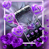 Purple Heart Launcher Theme ikona