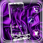 Purple Silk Launcher Theme icono