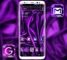 Purple Silk Launcher Theme Affiche