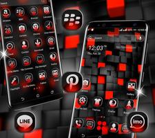 Red Black Launcher Theme পোস্টার