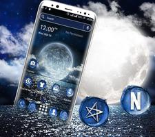 Sea Moon Launcher Theme Affiche