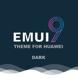 Dark Emui 9 Theme for Huawei/Honor icône