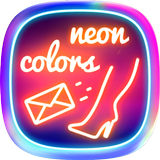 Neon Colors SMS Theme ikon