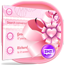 APK Pink SMS Messenger Theme