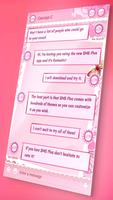 Pink SMS Messenger Theme اسکرین شاٹ 1