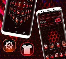 Cool Neon Hexa Launcher Theme screenshot 1